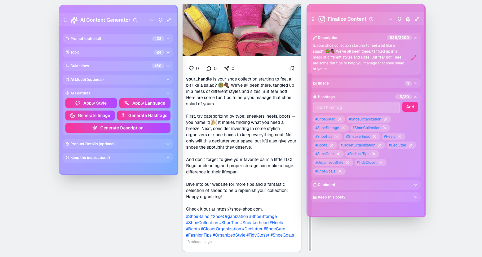 Find the best hashtags