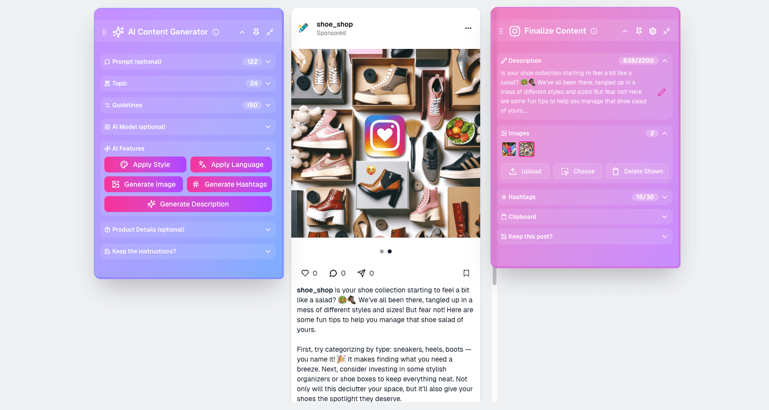 Create matching images